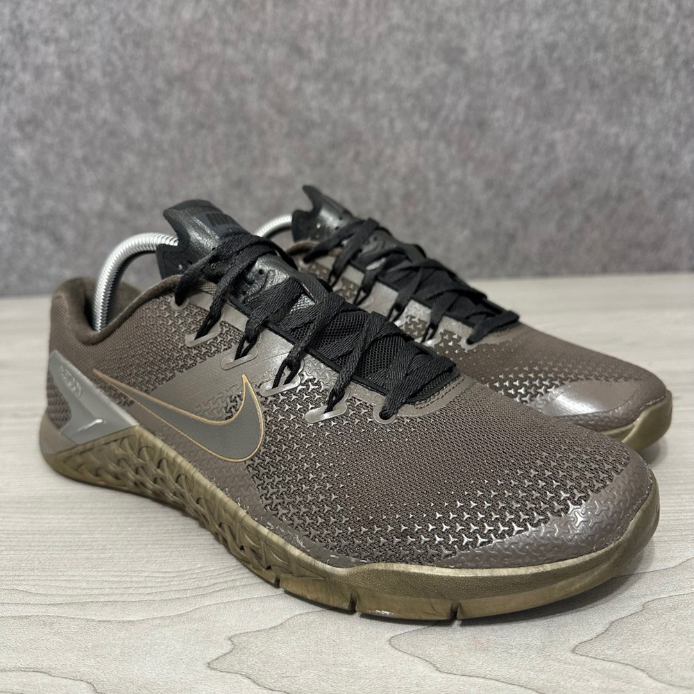 Nike Metcon 4 Mens 9.5 Ridgerock Training Shoes AJ9276-200 Viking Quest Brown
